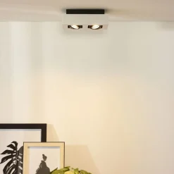 Spots<Lucide Plafondspot Xirax Wit - 2 x GU10 - 14x25 cm