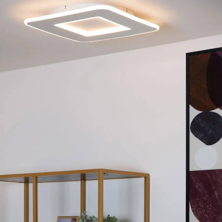 Plafonnières<Lucide Plafonniere Axelle Wit - LED - 40x40 cm