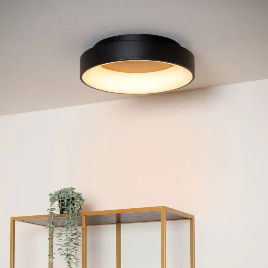 Plafonnières<Lucide Plafonniere Mirage Zwart - LED - Ø 38 cm