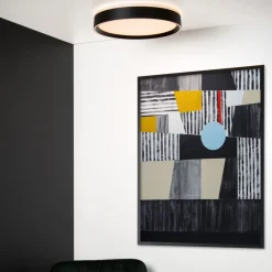 Plafonnières<Lucide Plafonniere Nuria Zwart - LED - Ø 40 cm