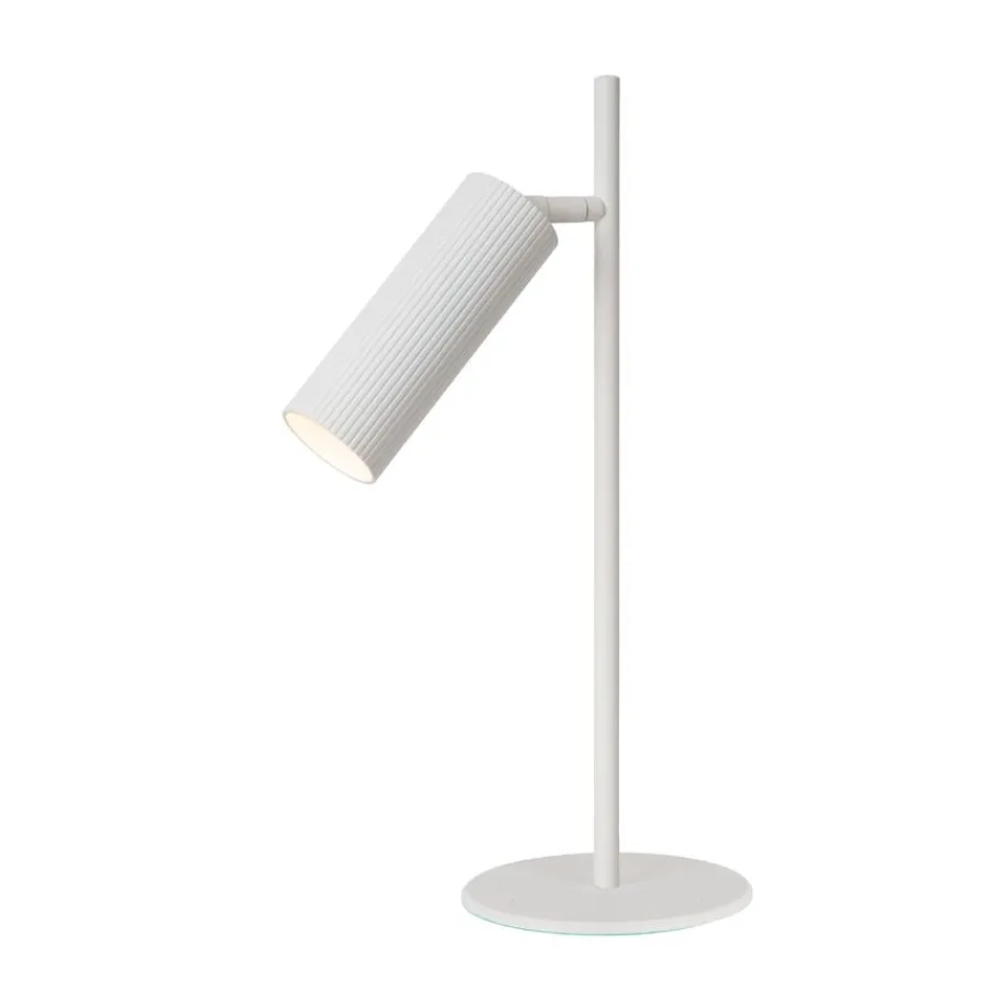 Bureaulampen|Tafellampen<Lucide Tafellamp Clubs Wit - GU10 - 42 cm hoog