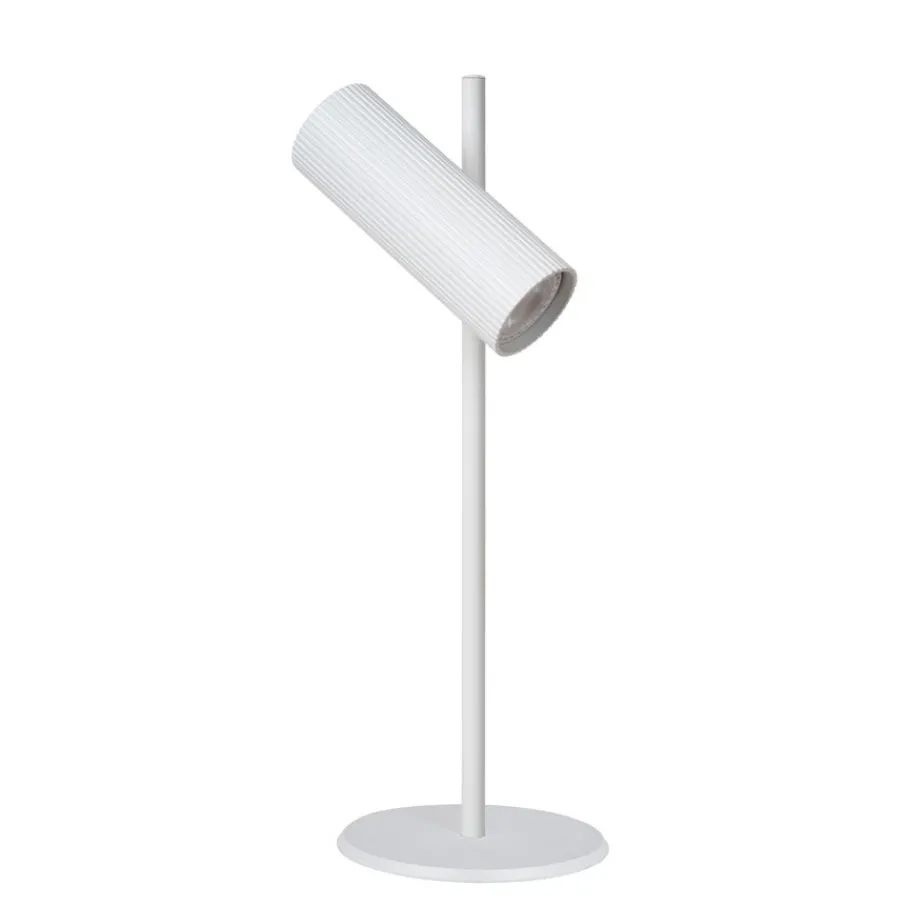 Bureaulampen|Tafellampen<Lucide Tafellamp Clubs Wit - GU10 - 42 cm hoog