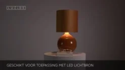 Tafellampen<Lucide Tafellamp Esterad Okergeel - E14 - 47 cm hoog