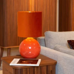 Tafellampen<Lucide Tafellamp Esterad Oranje - E14 - 47 cm hoog