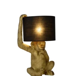 Tafellampen<Lucide Tafellamp Extravaganza Chimp Goud - E14 - 45 cm hoog