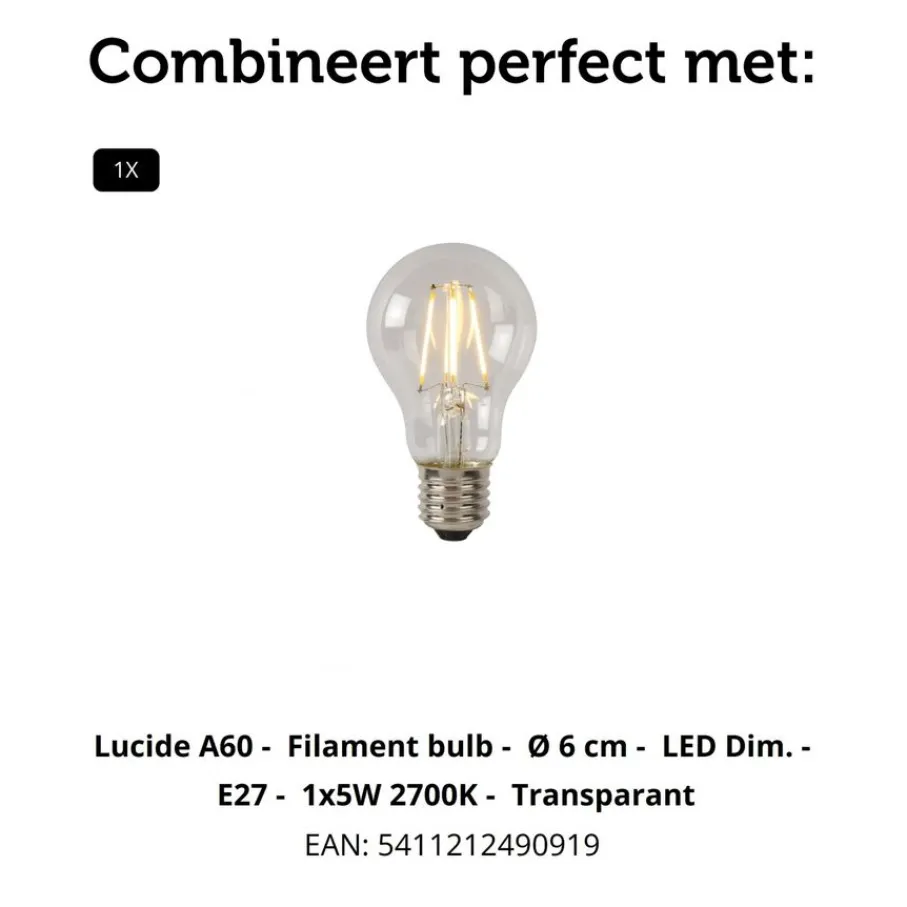 Tafellampen<Lucide Tafellamp Firmin Goud - E27 - 24 cm hoog