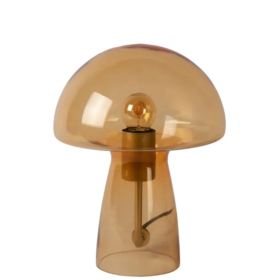 Tafellampen<Lucide Tafellamp Fungo Oranje - E27 - 28 cm hoog