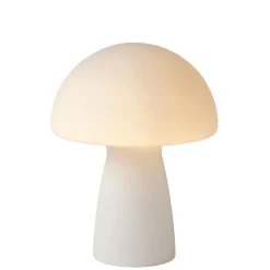 Tafellampen<Lucide Tafellamp Fungo Wit - E27 - 28 cm hoog