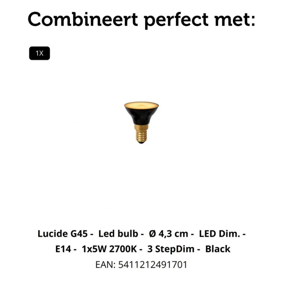 Tafellampen<Lucide Tafellamp Momoro Wit - 40 cm hoog