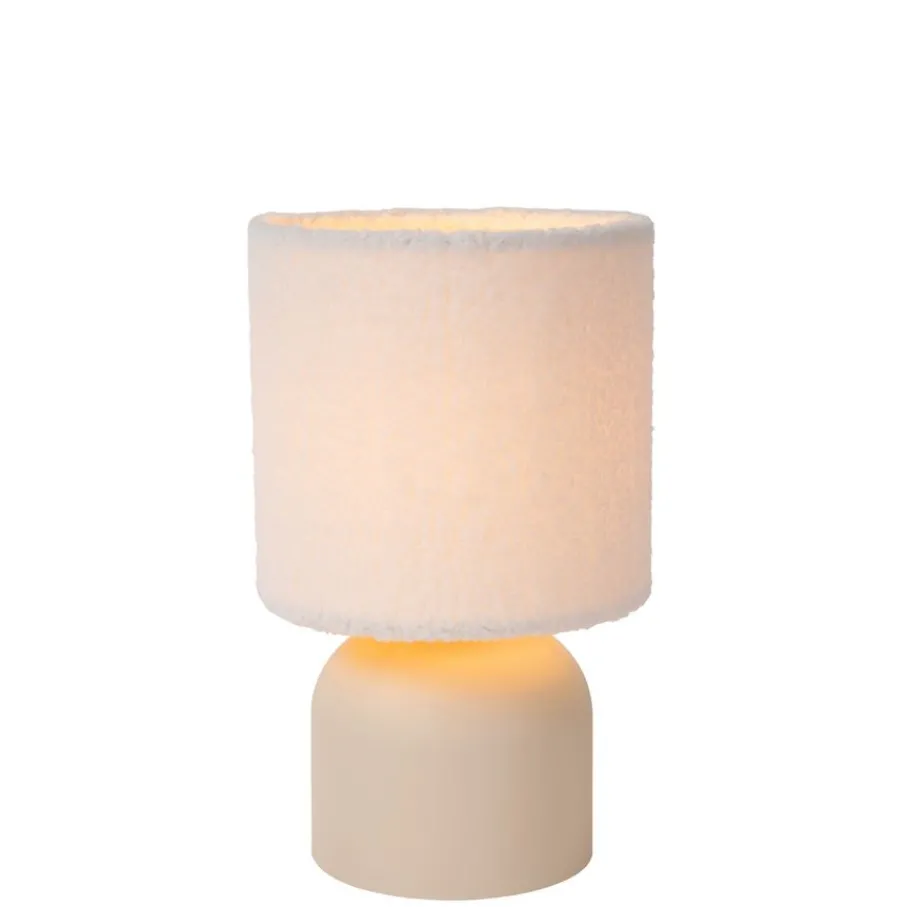 Tafellampen<Lucide Tafellamp Woolly Beige - E14 - 28 cm hoog