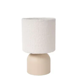 Tafellampen<Lucide Tafellamp Woolly Beige - E14 - 28 cm hoog