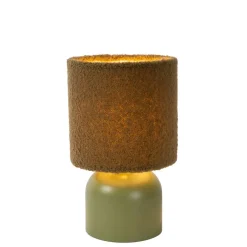 Tafellampen<Lucide Tafellamp Woolly Groen - E14 - 28 cm hoog