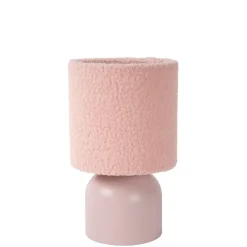 Tafellampen<Lucide Tafellamp Woolly Roze - E14 - 28 cm hoog