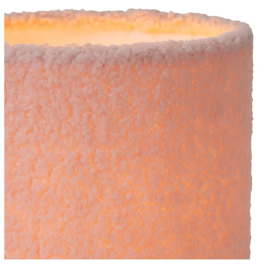 Tafellampen<Lucide Tafellamp Woolly Roze - E14 - 28 cm hoog
