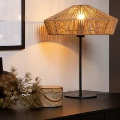 Tafellampen<Lucide Tafellamp Yunkai Naturel - E27 - 50 cm hoog