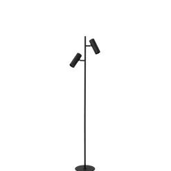Vloerlampen<Lucide Vloerlamp Clubs Zwart - 2 x GU10 - 140 cm hoog