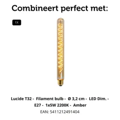 Vloerlampen<Lucide Vloerlamp Esterad Groen - E27 - 100 cm hoog