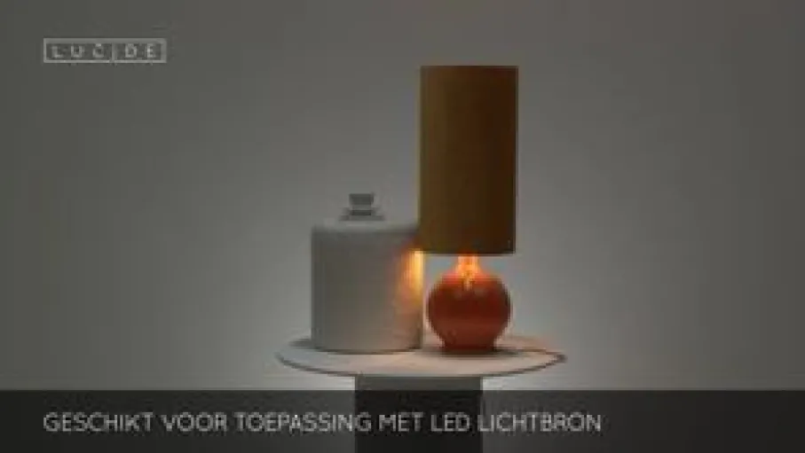 Vloerlampen<Lucide Vloerlamp Esterad Okergeel - E27 - 100 cm hoog
