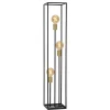 Vloerlampen<Lucide Vloerlamp Ruben Zwart - 3 x E27 - 120 cm hoog