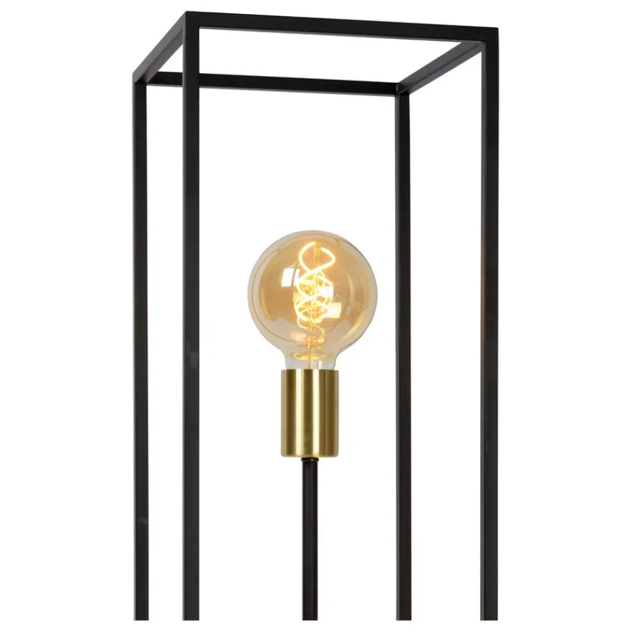 Vloerlampen<Lucide Vloerlamp Ruben Zwart - 3 x E27 - 120 cm hoog