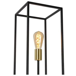 Vloerlampen<Lucide Vloerlamp Ruben Zwart - 3 x E27 - 120 cm hoog