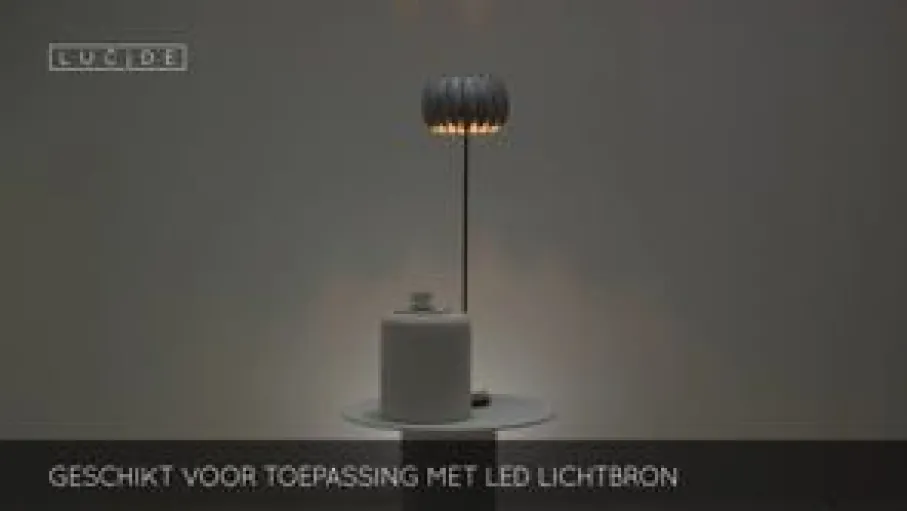 Vloerlampen<Lucide Vloerlamp Spencer Grijs - E27 - Ø 40 cm