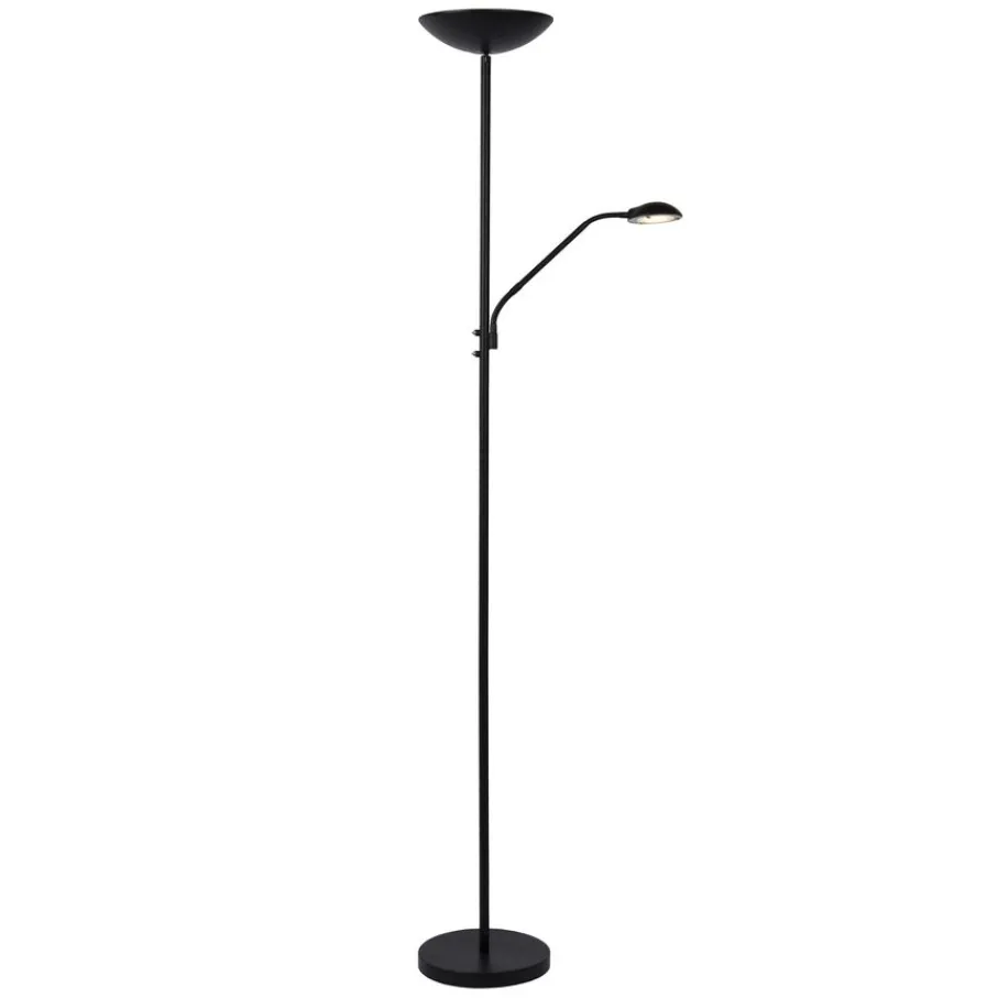 Vloerlampen<Lucide Vloerlamp Zenith Zwart - LED - 180 cm hoog