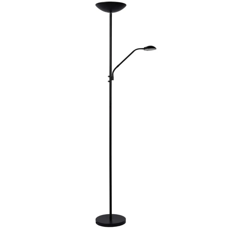 Vloerlampen<Lucide Vloerlamp Zenith Zwart - LED - 180 cm hoog