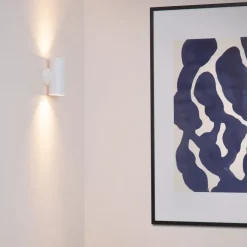 Wandlampen<Lucide Wandlamp Bondi Wit - GU10 - 18 cm hoog