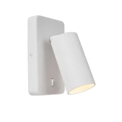 Wandlampen<Lucide Wandlamp Clubs Wit - GU10 - 16 cm hoog