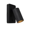 Wandlampen<Lucide Wandlamp Clubs Zwart - GU10 - 16 cm hoog