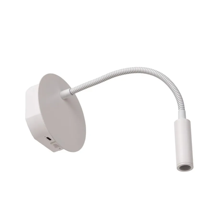 Wandlampen<Lucide Wandlamp Jolijn Wit - LED - Ø 11 cm