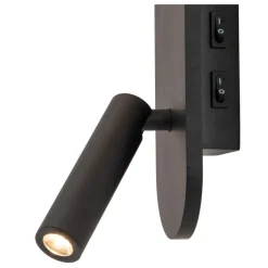 Wandlampen<Lucide Wandlamp Kelly Zwart - LED - 32 cm hoog