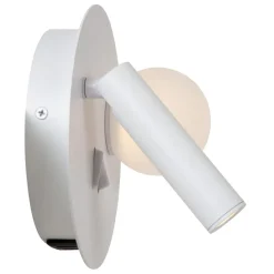Wandlampen<Lucide Wandlamp Matiz Wit - LED - Ø 17 cm