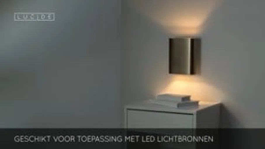 Wandlampen<Lucide Wandlamp Ovalis Goud - 2 x E14 - 20 cm hoog