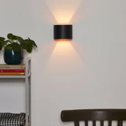 Wandlampen<Lucide Wandlamp Xio Zwart - G9 - 11x13 cm