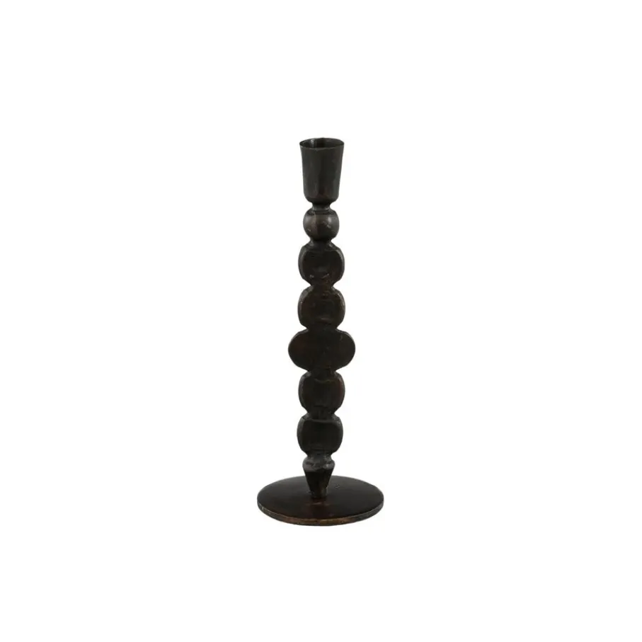 Kaarsen & Kandelaars<Mica Decorations Kandelaar Grillig Bruin - 26 cm hoog
