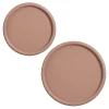 Schalen & Onderborden<Mica Decorations Onderbord Fleat Roze - set 2 stuks