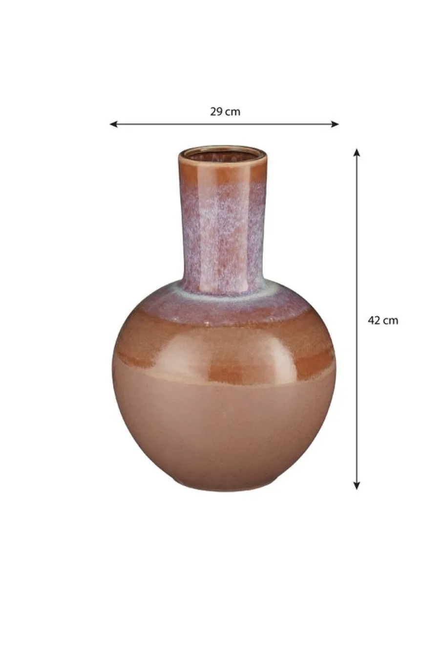Vazen & Potten<Mica Decorations Vaas Holm Terra - 42 cm hoog