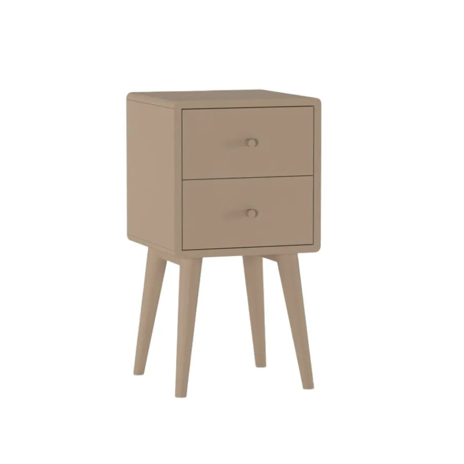 Nachtkastjes< Nachtkastje Borba Taupe - 30x57x30 cm