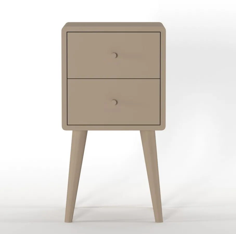 Nachtkastjes< Nachtkastje Borba Taupe - 30x57x30 cm