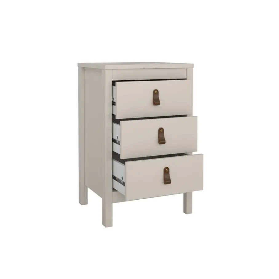 Nachtkastjes< Nachtkastje Dallas Taupe - 44x71x39 cm