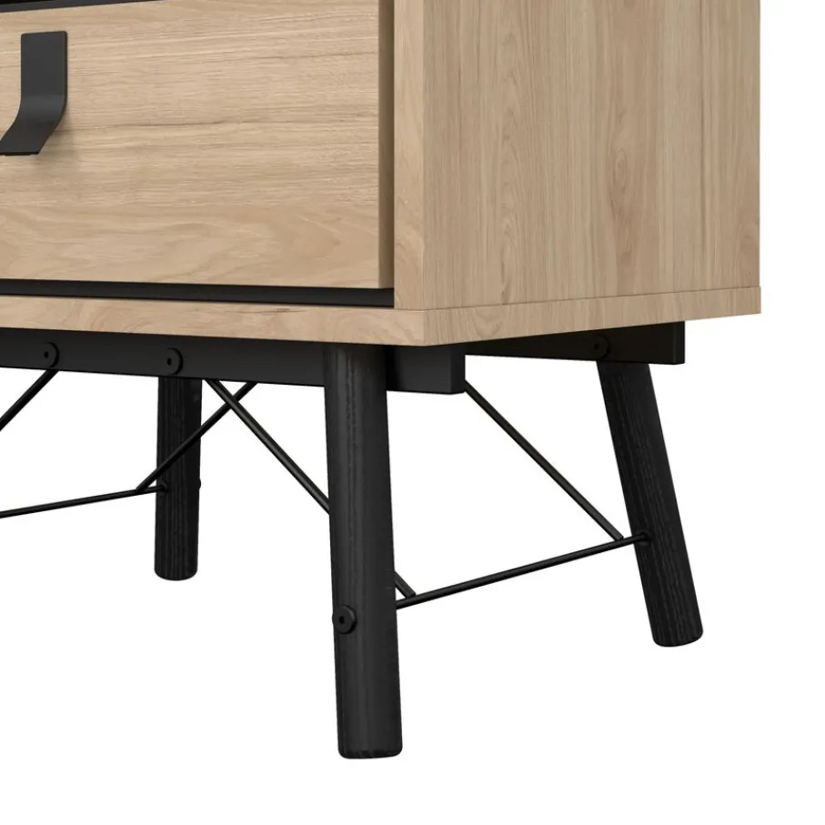 Nachtkastjes< Nachtkastje Denver Eiken - 54x60x41 cm