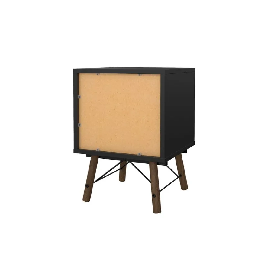 Nachtkastjes< Nachtkastje Denver Walnoot - 44x60x41 cm