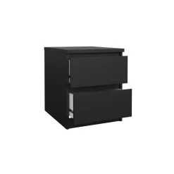 Nachtkastjes< Nachtkastje Luna Zwart - 41x50x50 cm