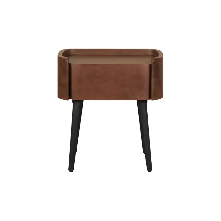 Nachtkastjes< Nachtkastje Maurik Bruin - 51x55x31 cm