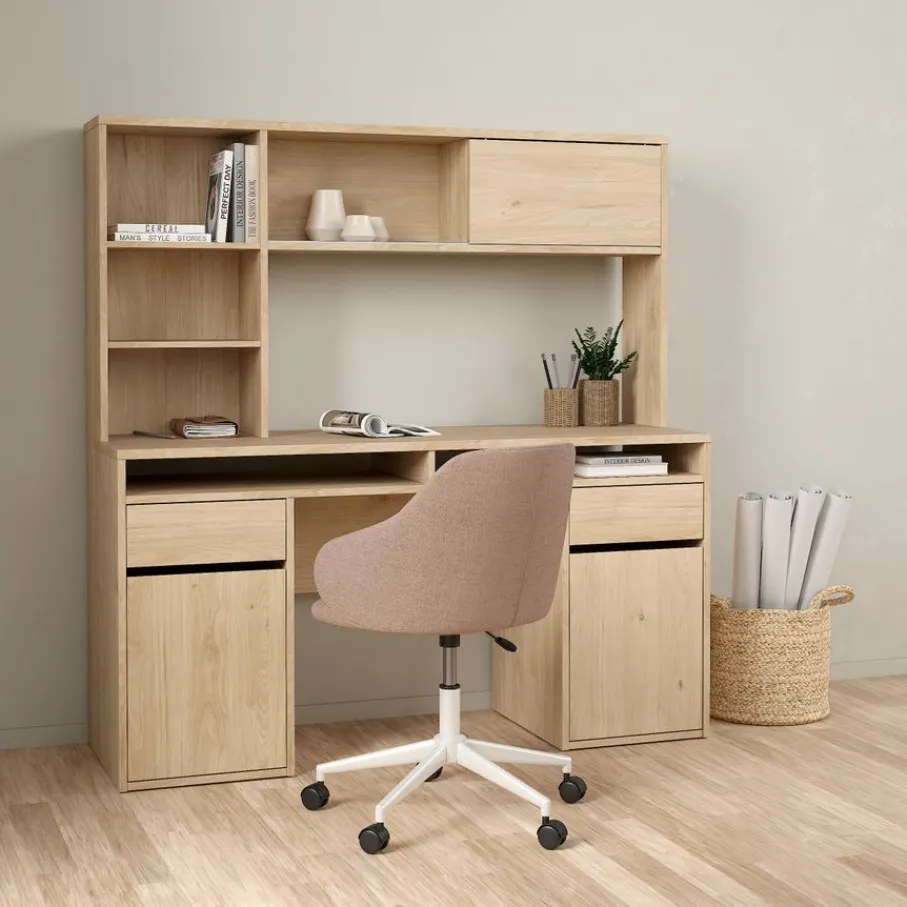 Bureaus< Opzetkast Boston Eiken - 149x79x25 cm