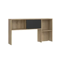 Bureaus< Opzetkast Boston Eiken / Zwart - 123x65x24 cm