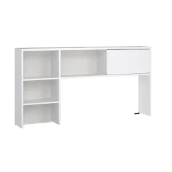 Bureaus< Opzetkast Boston Hoogglans Wit - 149x79x25 cm