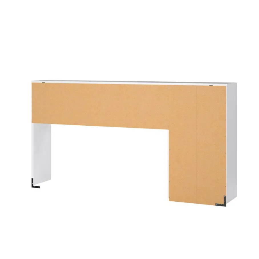 Bureaus< Opzetkast Boston Hoogglans Wit - 149x79x25 cm